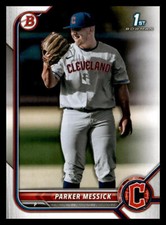 2022 Bowman Draft Parker Messick #BD-71 Cleveland Guardians