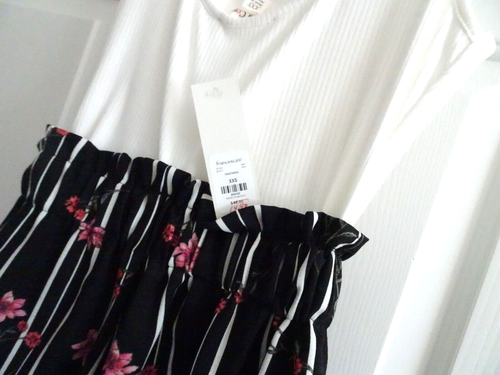 Rolla Coster Jumpsuit/Romper One Piece Size XXS-NWT-Black/Pink Print-Wide Legs - 第 9/12 張圖片