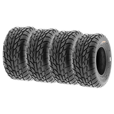 SunF ATV Tires 18x9.5-8 18x9.5x8 Hardpack Race Sport 6 PR A021 - Set of 4