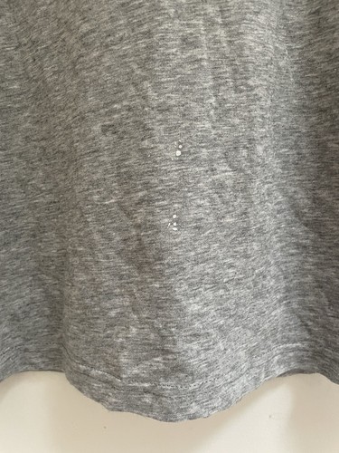 Nike Women's Dri-Fit Cotton Tee Cotton Blend Sleeveless Tank Top Heather Gray M - Picture 4 of 5