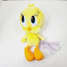 Tyco 1996 Looney Tunes Lovables Baby Tweety Bird Plush Stuffed Animal 18in