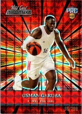 2021-22 Wild Card Alumination Red Usman Garuba Rookie Rockets #ABC-76 #95/299