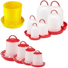 Distributore di mangime in plastica mangiatoia automatica abbeveratoio per pollame abbeveratoio secchio abbeveratoio 🐤