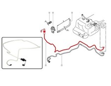 Fuel Line Hose Pipe For Vauxhall Movano Mk I 2.5 Nissan Interstar (X70) 93189896