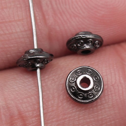 Multicolor 600 Pcs Tibet Silver Spacer Beads 6x6x3MM Diy Jewelry Making B13755 - Picture 9 of 13