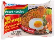Mi Goreng Instant Stir Fry Noodles, Halal Certified, Original Flavor (Pack of 30