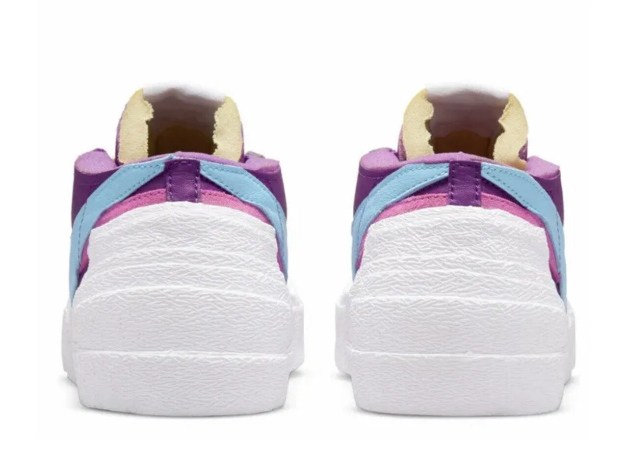 SACAI X NIKE Nike Blazer Low x Sacai x Kaws ""Purple Dusk"" DM7901 500 taglia 11 NUOVE