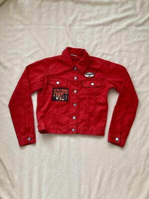 Vintage Jeansjacke Paddocks mit Vintage Patches Guns N Roses Led Zeppelin Texaco
