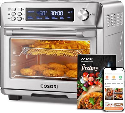 COSORI Smart 11-in-1 Air Fryer Oven Set, Silver, Stainless Steel