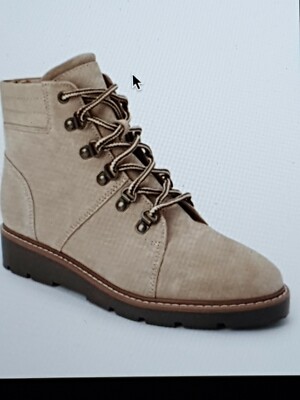 Next Forever Comfort® Leather Lace-Up Boots Taupe Sand-Beige Size UK5/38  £62 UK