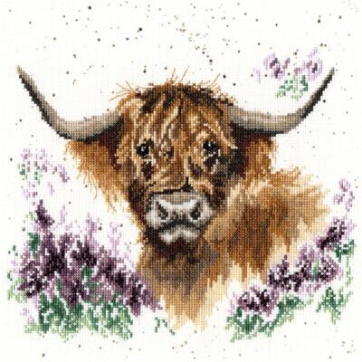 Bothy Threads Kreuzstich-Set ''Highland Heathers'', 26x26cm, XHD9, Zählmuster