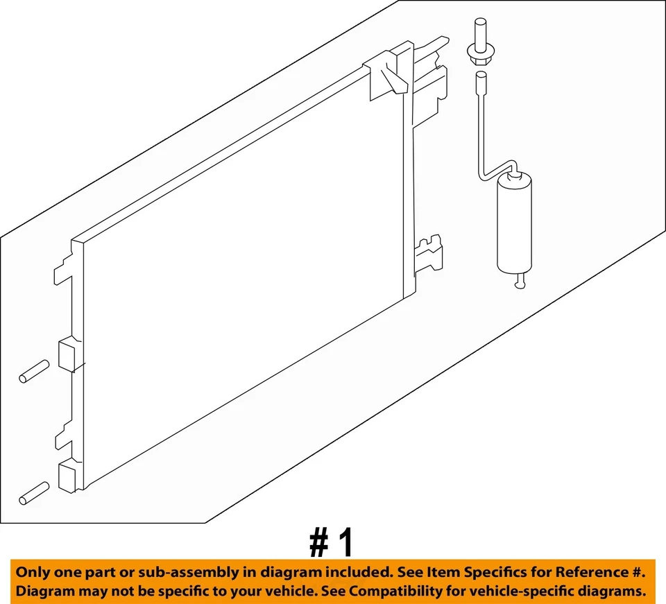 Condensador de aire acondicionado usado se adapta a: Ford Focus 2009 grado A Foto 4 de 4