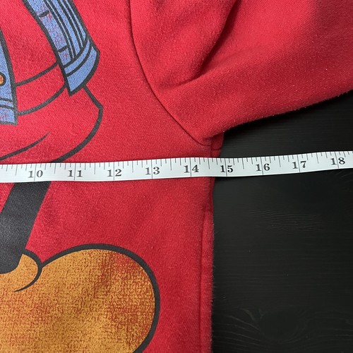 Baby GAP Disney Hoodie 5 Years Toddler Mickey Mouse Full Zip Red Long Sleeve - Picture 9 of 10