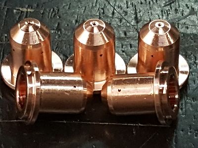 6) Packs Hobart 196925 Electrode for Air Force 250A Plasma Cutter Torch