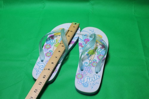 Disney Store Tinker bell flip flops womens size large 8-9 Beach Slip On - Picture 7 of 9