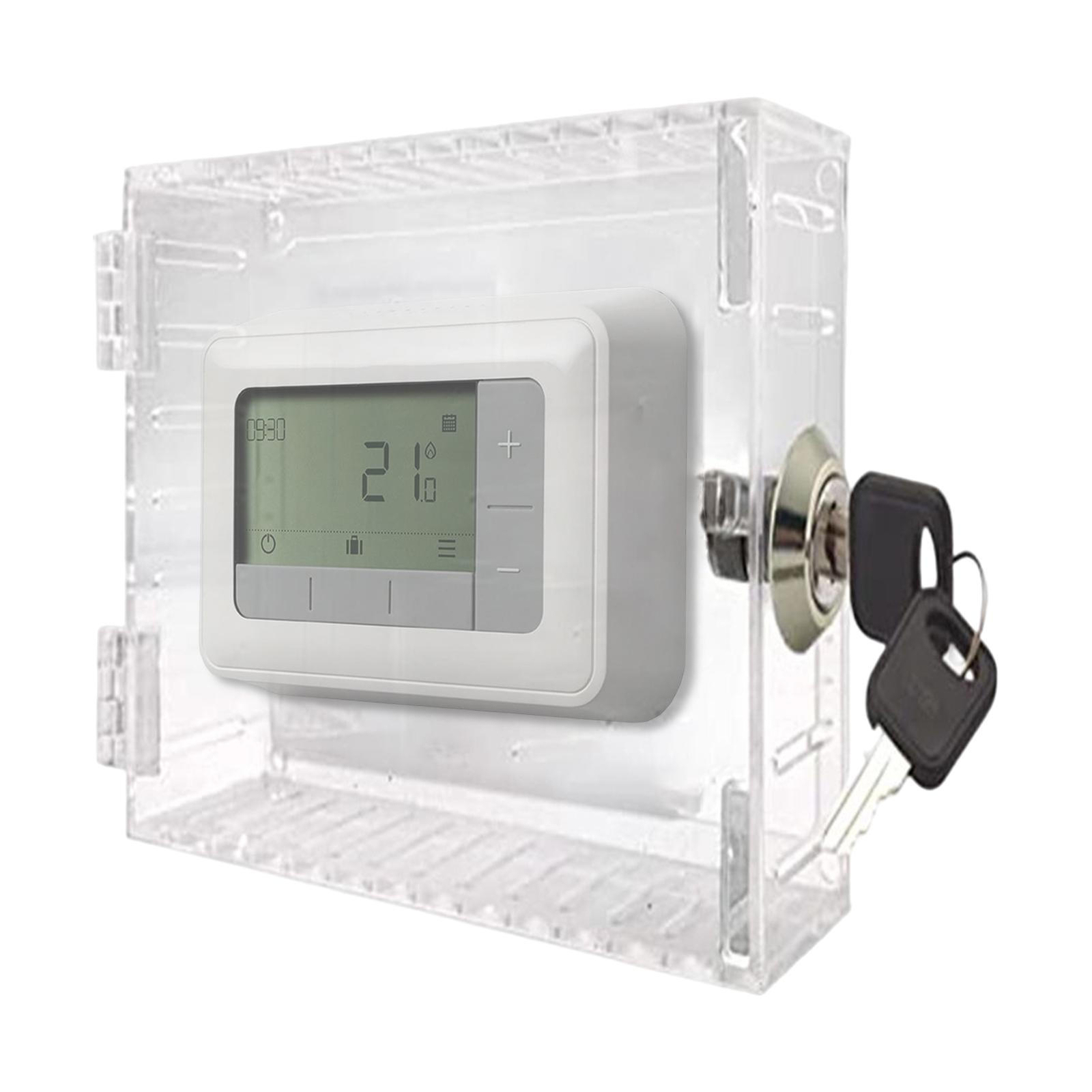 Universal Locking Thermostat Cover Anti Tamper Lock Protection Box with 2  Keys - The ICT University