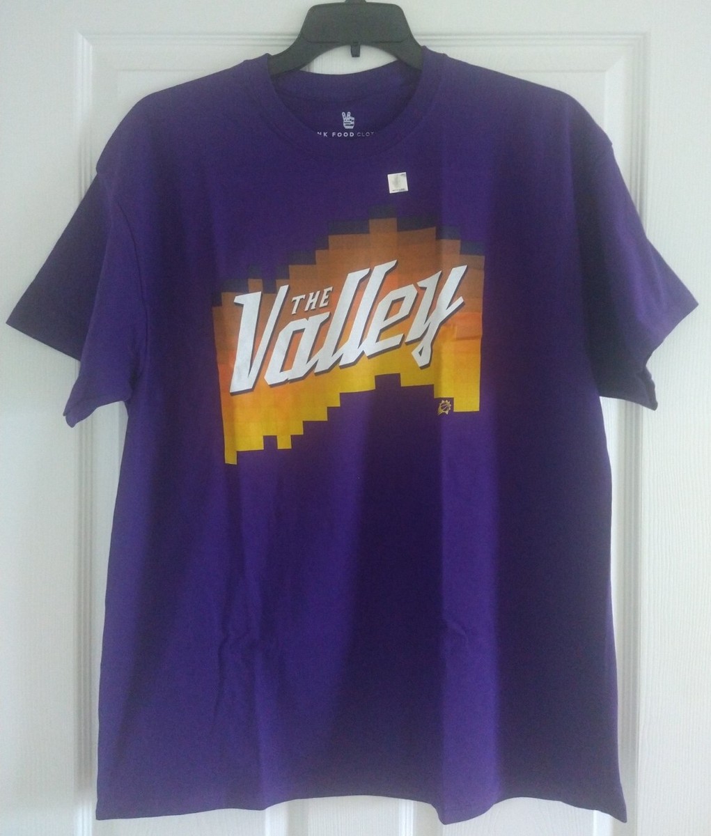売れ筋商品|||ジャンクフード Tシャツ トップス レディース Men's Purple Phoenix Suns The Valley Pixel T-shirt Purple Phoenix Suns Junk Food Brand The Valley Pixel T-Shirt