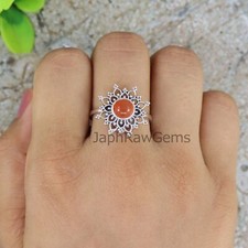 Natural Carnelian Ring, 925 Sterling Silver Ring, Ring For Women, Organic Ring,