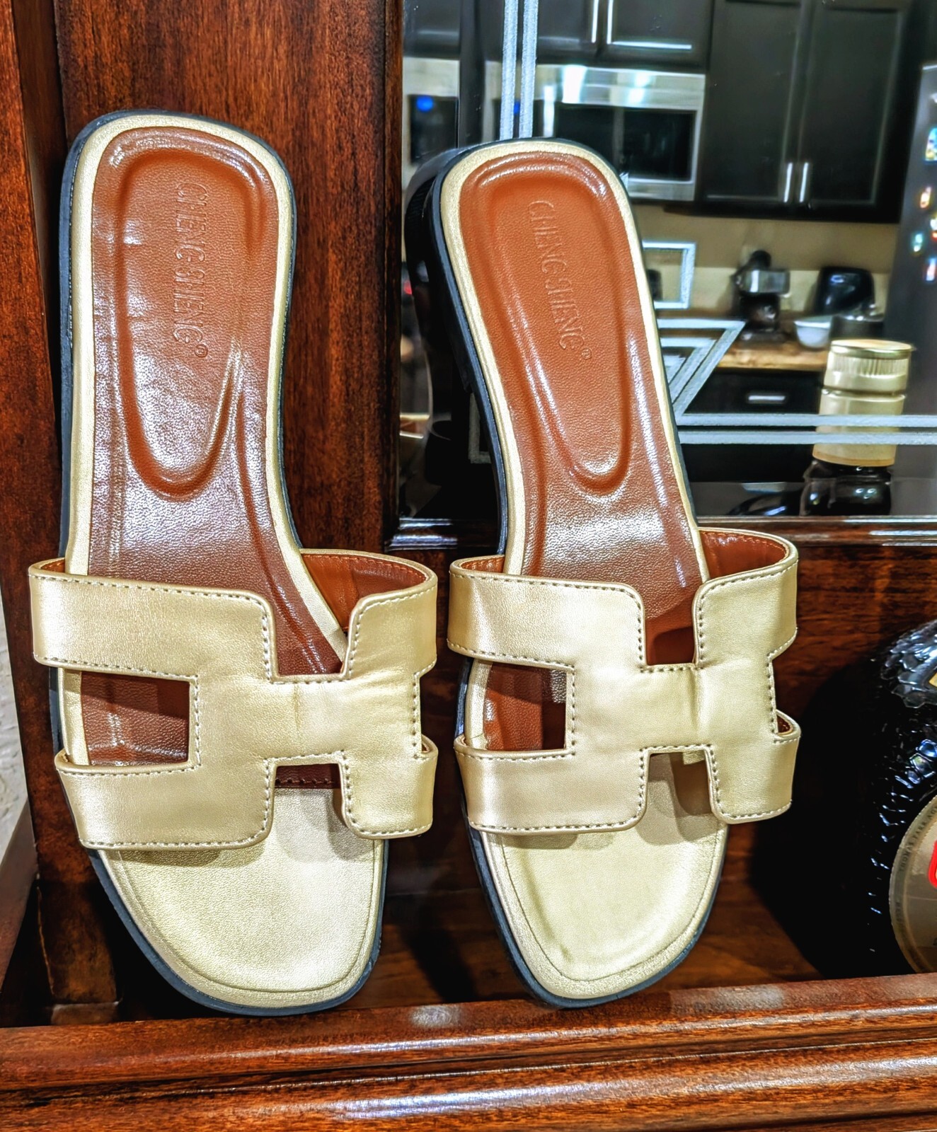 PANTOFOLA D’ORO Pantofole da donna all'aperto sandali moda di lusso stile