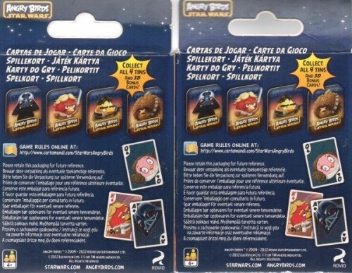 Cartamundi Angry Birds Star Wars Spielkarten – Darth Vader Edition, In Metallbox