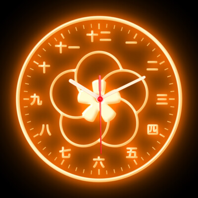 25ck1024 Japanese Kanji Cherry Blossom Home Décor Flexible Neon