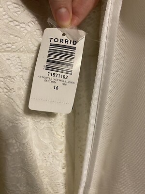 Torrid Ivory Lace Tea-Length Wedding Dress | Plus size 16 NWT | eBay Torrid Ivory Lace Tea-Length Wedding Dress | Plus size 16 NWT | eBay