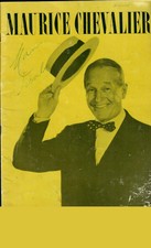 MAURICE CHEVALIER, Signed by Maurice Chevalier, 1965 US Tour Program, ACCEPTABLE