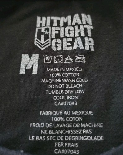 Boys Size Medium Hitman Fight Gear Short Sleeve T-Shirt Y2K Skull SZ 10/12 - Picture 3 of 4