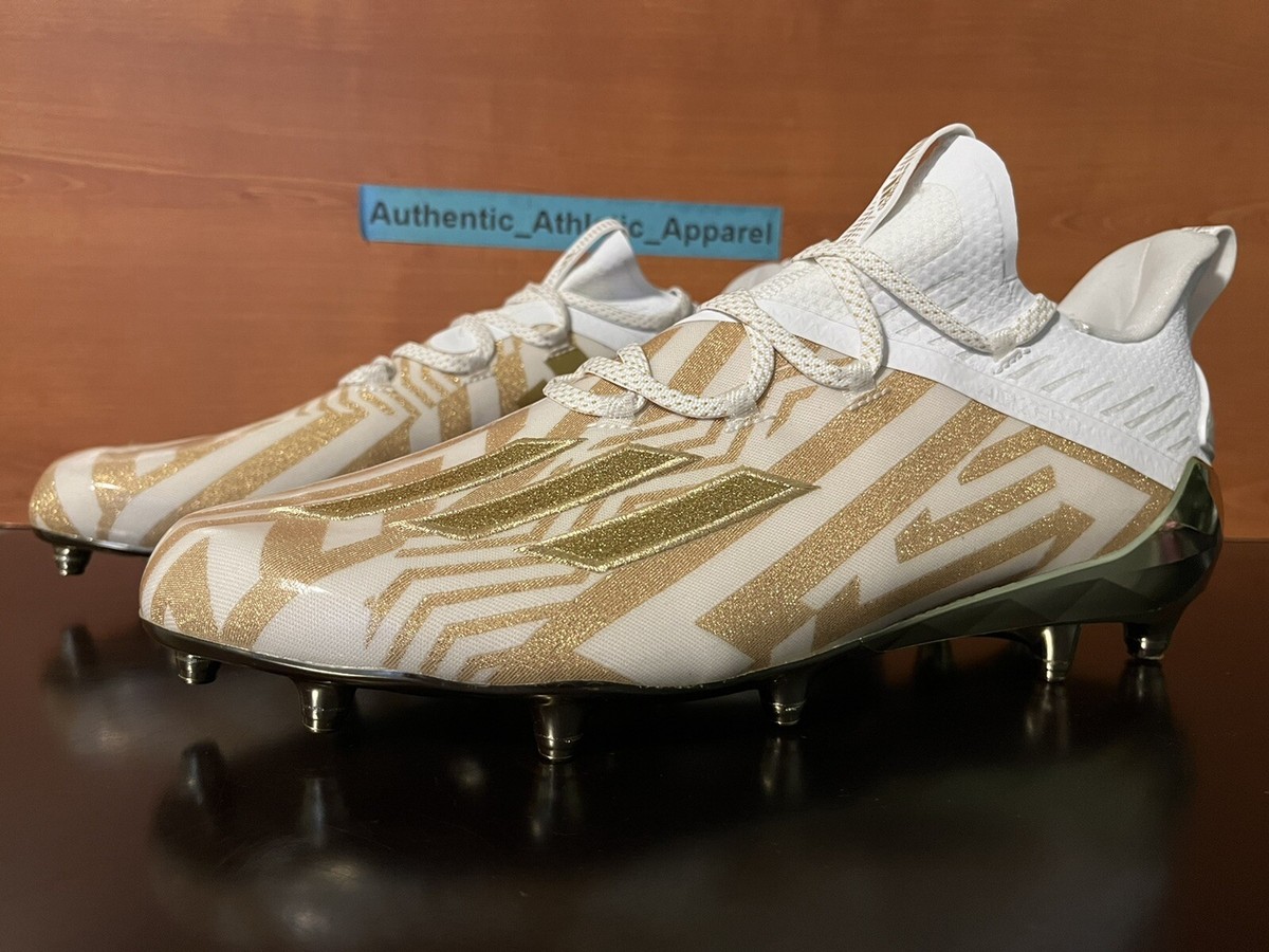 adidas　Adizero X Anniversary Cleats　28.5 Mens Adidas Adizero X Anniversary Football Cleats White Gold