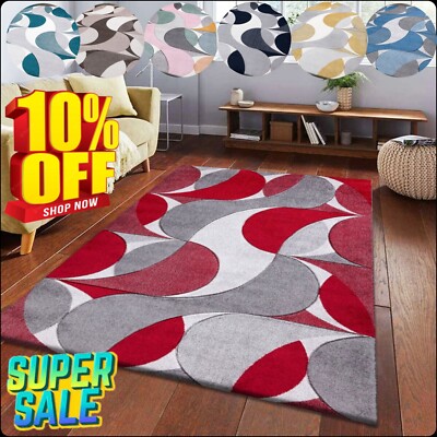 Neu Moderne Großflächenteppiche Wohnzimmer Schlafzimmer Teppich Flur Läufer Fußmatten