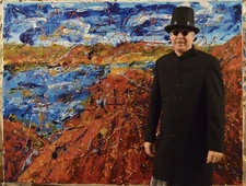 Mark Little original￼￼, Painting 81” X 62” Extra Large,Abstract,Modern, Pop XL