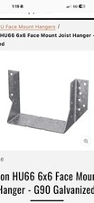 Galvanized Face-Mount Concealed-Flange Joist Hanger 6x6 Nominal Lumber 10 Pack