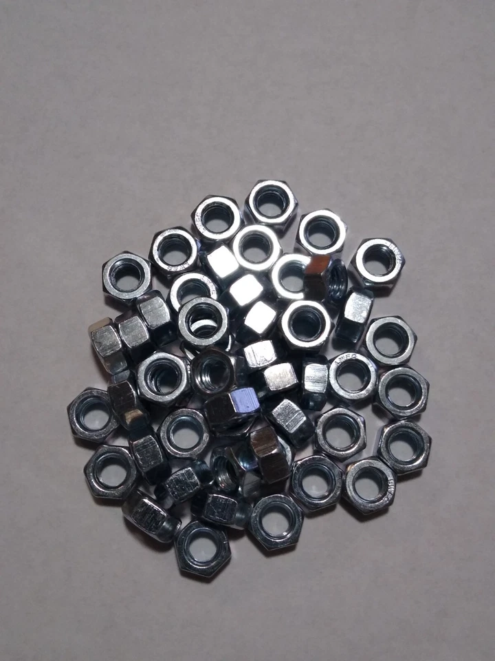 STIEG MACHINE PRODUCTS 5/16"-18 Hex Nut, Grade 2, Zinc Plated, Pack of 100