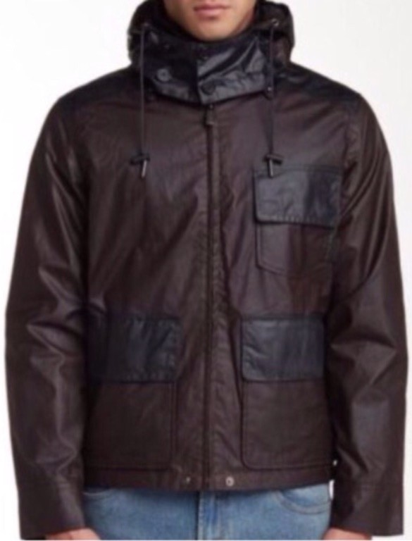 Hunter Original Water Resistant Utility Hooded Jacket, Choc Hunter Original Water Resistant Utility Hooded Jacket, Choc