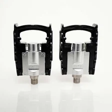 MKS FD-7 Folding Platform Bicycle Pedal Silver Black 9/16" Fixie Commuter Urban