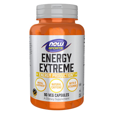 NOW Energy Extreme - 90 Veg Caps, Sports Energy Extreme with B and Chromium