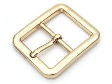 4pcs Single Prong Belt Buckle Square Center Bar Buckles Leather Craft Accesso...