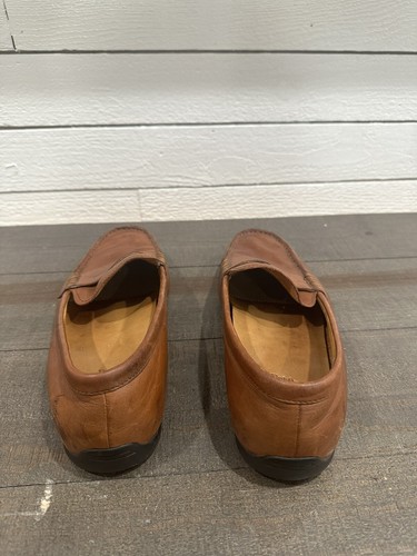 Polo Ralph Lauren Shoes Mens size 8.5 Brown Leather Loafers Boating Casual - Picture 4 of 8