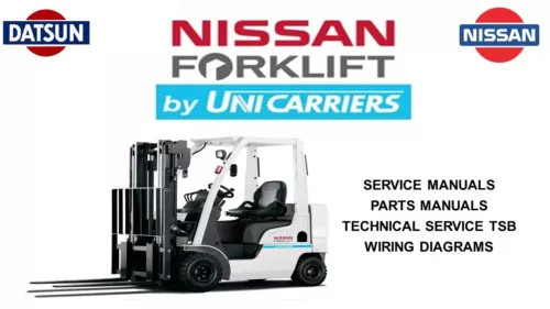 NISSAN FORKLIFT Service Manuals-Parts Manuals on a USB Flash Drive.