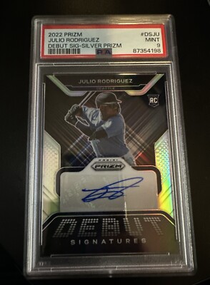 2022 Panini Prizm - Debut Signatures Julio Rodriguez #DS-JU Silver