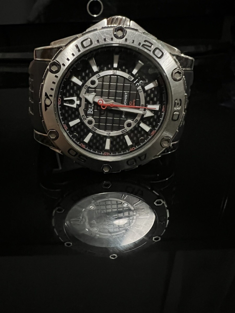 Bulova Men's 96B155 Precisionist Champlain Rotating Bezel Watch