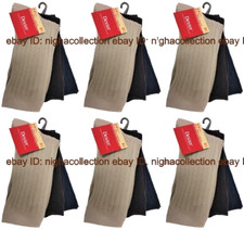 6 x 3Pair Total 18Pairs Dexter Boys' Socks, Dress, Shoe Size 3-9 NEW WITH TAG