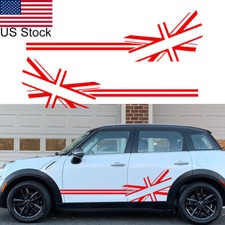 2pcs 69 Red Britain Element Side Decal Sticker For Mini Cooper Vw Beetle Etc 2pcs 69 Red Britain Element Side Decal Sticker For Mini Cooper Vw Beetle Etc