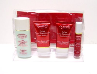 Clarins Paris Skin Care Set - Includes: Cleansing Milk Normal or Dry Skin 1.7 Fl