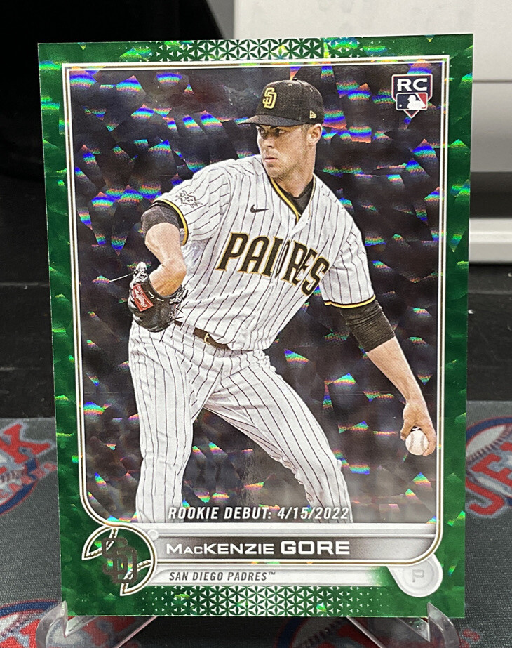2022 Topps Update Series Mackenzie Gore Rookie Debut #US294 Green Foil RC /499