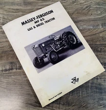 Massey Ferguson Mf-65 Tractor Owners Operators Manual Gas Diesel Printed Book