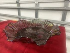 vintage indiana blue carnival glass