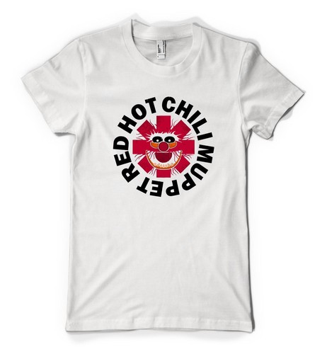 Red Hot Chilli Muppet Zwierzę Rockstar Spersonalizowany Unisex Dorosły T-shirt - Zdjęcie 10 z 20