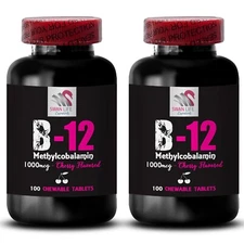 Energizing Journey - B-12 METHYLCOBALAMIN - Active Support 2 Bottles 200 Tablets
