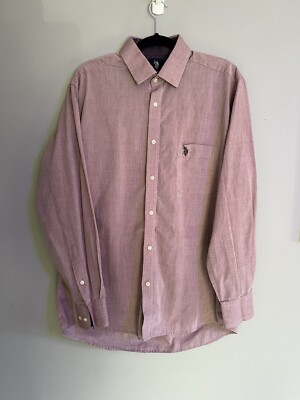 Mens US Polo Association Slim Fit Dress Shirt. Large 16-16.5. Light Mauve. | eBay Mens US Polo Association Slim Fit Dress Shirt. Large 16-16.5. Light Mauve. | eBay